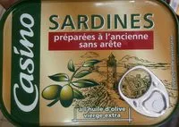 Mängden socker i Sardines préparées à l'ancienne sans arête à l'huile d'olive vierge extra