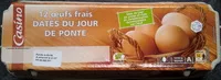 Mängden socker i 12 Oeufs frais datés du jour de ponte - moyen