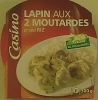 Mängden socker i Lapin aux deux moutardes et riz