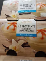 Mängden socker i ÎLE flottante sur lit de crème anglaise à la vanille bourbon