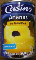Mängden socker i Ananas en tranches au jus d'ananas