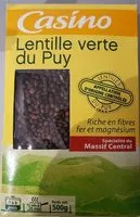 Mängden socker i Lentille verte du Puy