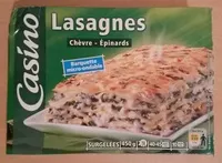 Mängden socker i Lasagnes Chèvre-Épinards, Surgelées