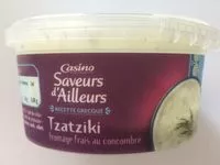 Mängden socker i Tzatziki - fromage frais et concombre