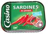Mängden socker i Sardines a l'huile de tournesol et au piment