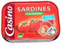 Mängden socker i Sardines a la sauce tomate