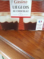 Mängden socker i Liégeois au chocolat 4 (ou 12) pots de dessert lacté au chocolat