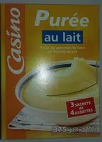 Mängden socker i Purée au lait - Purée de pommes de terre en flocons au lait