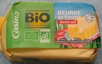 Mängden socker i Beurre de baratte demi-sel bio