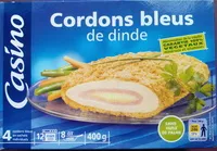 Mängden socker i Cordons bleus de dinde