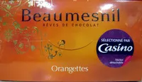 Mängden socker i Rêves de chocolat Orangettes Beaumesnil
