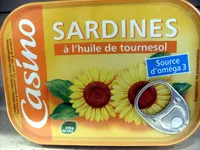 Mängden socker i Sardines à l'huile de tournesol
