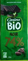 Mängden socker i Chocolat noir bio 74% dégustation