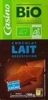 Mängden socker i Chocolat lait dégustation bio