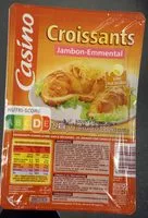 Mängden socker i CROISSANTS JAMBON EMMENTAL X 2 CROISSANTS Pâte pur beurre