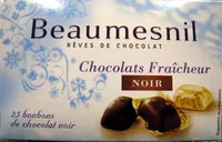 Mängden socker i Rêves de chocolat Chocolats Fraîcheur Noir