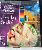 Mängden socker i 8 Tortillas de blé