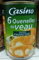 Mängden socker i Quenelles de veau sauce financière