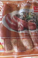 Mängden socker i Saucisses fumées à cuire