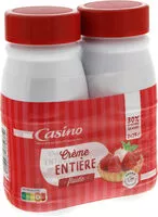 Mängden socker i Crème fluide entière 2x25cl