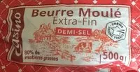 Mängden socker i Beurre Moulé Extra-Fin Demi-sel