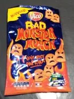 Mängden socker i Monster Munch goût spicy paprika