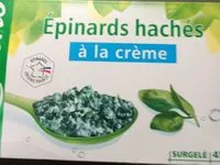 Mängden socker i Epinards hachés à la crème