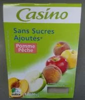 Mängden socker i Sans sucres ajoutés* Pomme Pêche