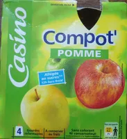 Mängden socker i Gourde de compote Pommes