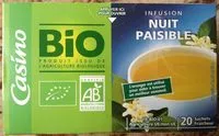 Mängden socker i Infusion Nuit Paisible 20 sachets fraîcheur