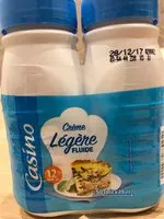 Mängden socker i Crème fluide légère