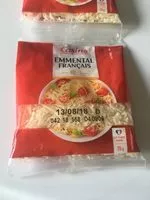Mängden socker i Emmental français râpé