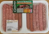 Mängden socker i Spécial Barbecue Merguez-Chipolatas-Chipolatas aux herbes