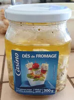 Mängden socker i Dés de fromage à l'huile, aux poivrons rouges et herbes de Provence