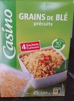 Mängden socker i Grains de blé précuits