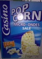 Mängden socker i Pop Corn Micro-Ondes Salé
