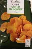 Mängden socker i Chips Saveur Bolognaise