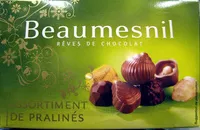 Mängden socker i Rêves de chocolat Assortiment de pralinés Beaumesnil