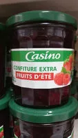Mängden socker i Confiture extra fruits d'été