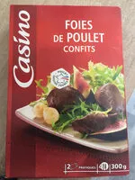 Mängden socker i Foie de poulets confits