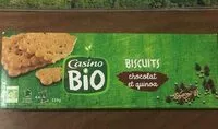 Mängden socker i Biscuits chocolat et quinoa
