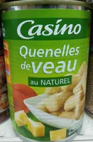 Mängden socker i Quenelles de veau au naturel