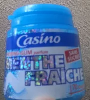 Mängden socker i Chewing-gum menthe fraîche