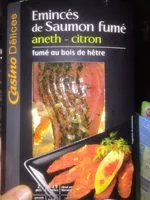 Mängden socker i Emincés de saumon fumé à l'aneth et aux zestes de citron
