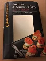 Mängden socker i Emincés de saumon fumé 5 baies