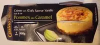Mängden socker i Crème aux oeufs saveur vanille sur lit de pommes au caramel - cuite et dorée au four