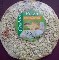 Mängden socker i Pizza emmental, mozzarella, bleu d'Auvergne, cantal