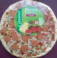Mängden socker i Pizza à pâte fine chorizo