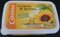 Mängden socker i Tartine et Cuisine - 60% de matières grasses