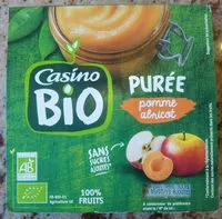 Mängden socker i Purée pomme abricot sans sucres ajoutés